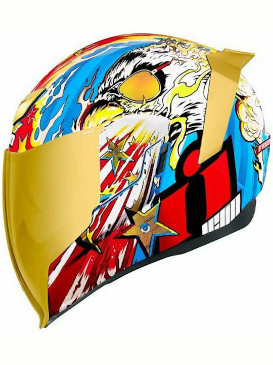 Icon Airflite Motorcycle Helmet Full Face with Sun Visor
