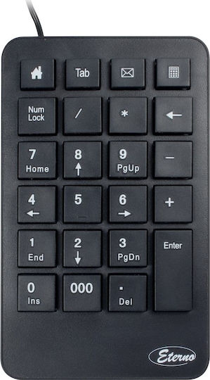 Inter-Tech KB-120 Цифрова клавиатура Черен