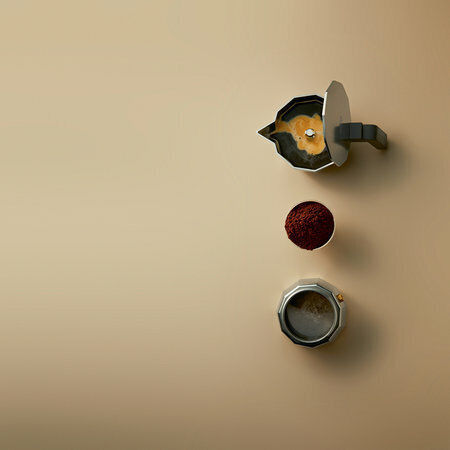 Alessi Moka DC06/3 Μπρίκι 3cups Ασημί
