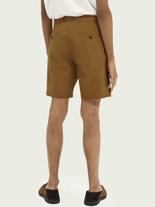 Scotch & Soda Ανδρική Βερμούδα Chino Καφέ