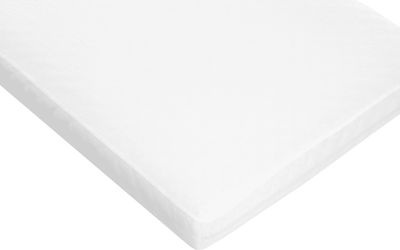 Greco Strom Semi-Double Waterproof Jersey Mattress Cover Fitted Cotton White 130x200cm