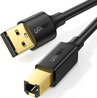 Ugreen USB 2.0 Cable USB-A male - USB-B male Μαύρο 5m (10352)