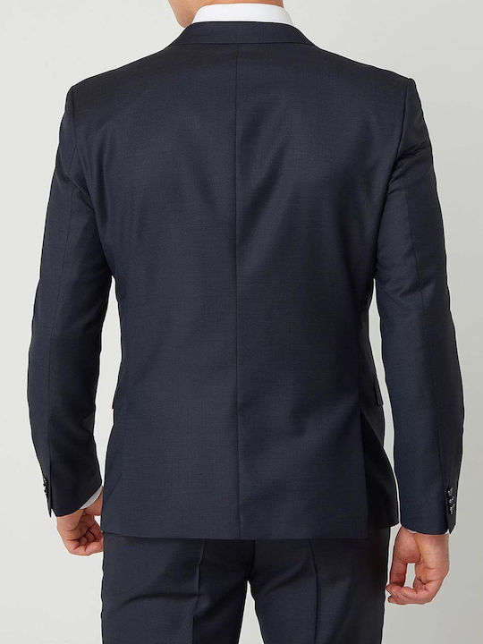 Hugo Boss Men's Winter Suit Jacket Slim Fit Blue