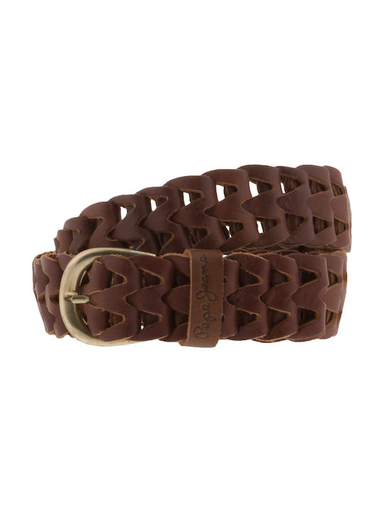 Pepe Jeans Leather Women's Belt Brown