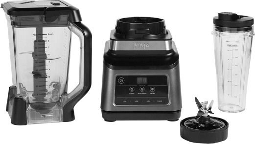 Ninja 2-in-1 with Auto-iQ Blender with Plastic Jug 2.1 lt 1200W Black & Silver