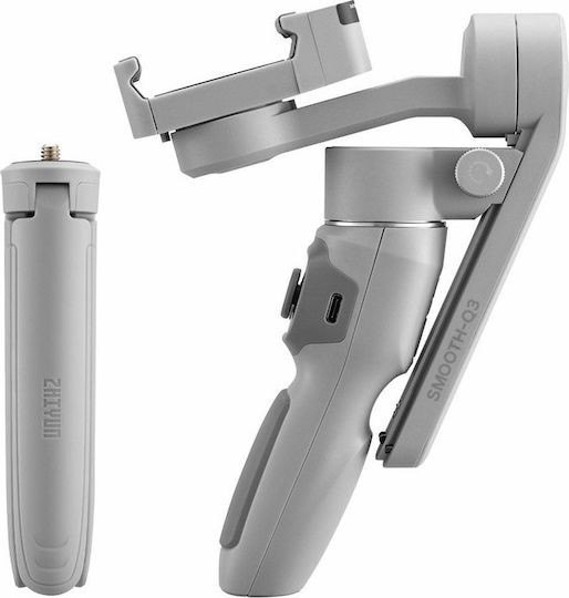 Zhiyun Smooth Q3 Phone Gimbal with 3 Axis Stabilization and 15 Operating Hours Gray