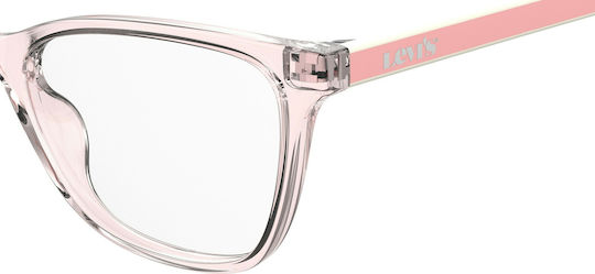 Levi's Γυναικείος Κοκκάλινος Σκελετός Cat Eye Ροζ LV1022 35J