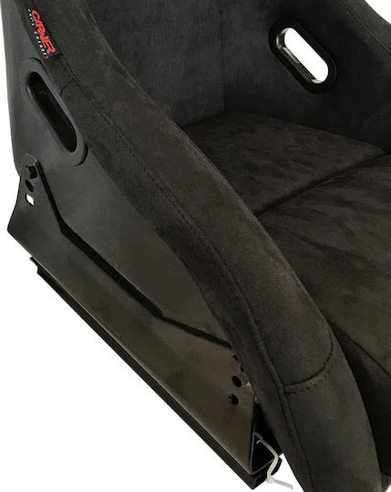 Carner Eimer Rechter & linker Sitz Eimer Rennsuede Alcantara Schwarz Schwarz