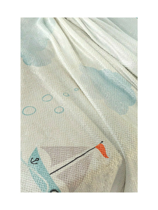 Saint Clair Κουβέρτα Fleece Sub Γαλάζια 160x220εκ.