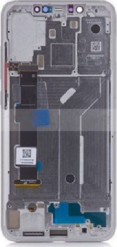 Междураменна рамка Бял за Xiaomi Mi 8