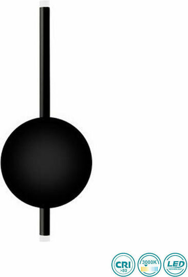 Ondaluce Leuchte Wand LED Schwarz 15cm Ondaluce Leuchte Wand LED Schwarz 15cm