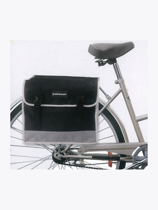 Dunlop Doppeltes Fahrradtaschen Rack Bag 13lt Schwarze