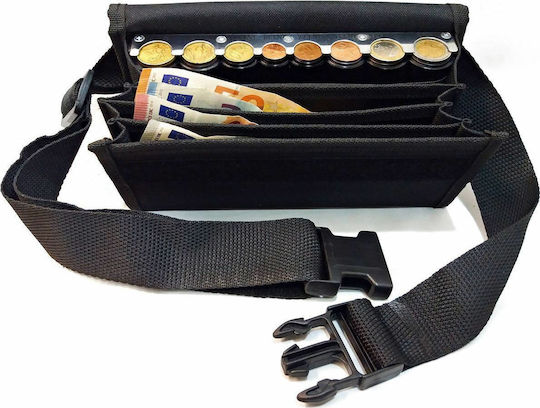 Metal Waiter Waist Bag with 8 Coin Box Slots 22.5x6.5x11cm Eurocash PW 8