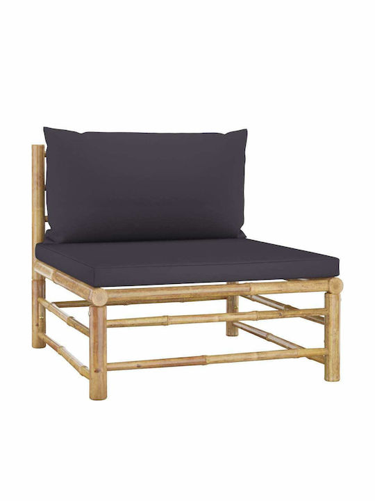 Canapea de colț Exterior Bambus cu Perne 190x65x60cm