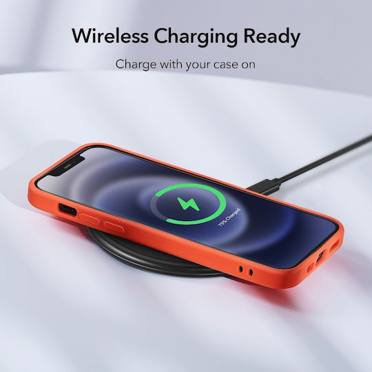ESR Cloud Back Cover Σιλικόνης Πορτοκαλί (iPhone 12 / 12 Pro)