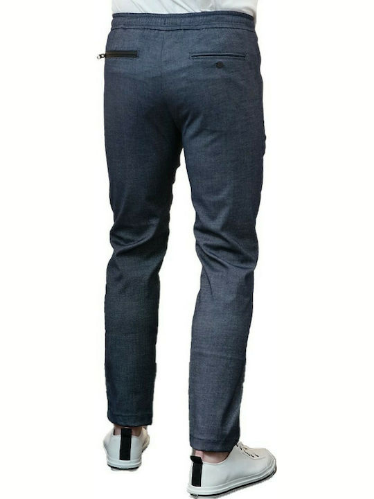 Replay Men's Trousers Elastic Navy Blue