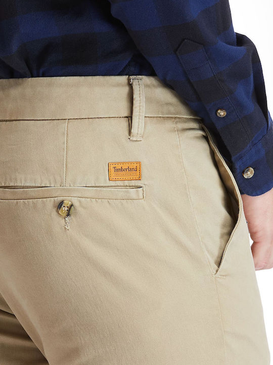 Sargent Lake Pantaloni Chino Elastic cu Croială Slim British Khaki