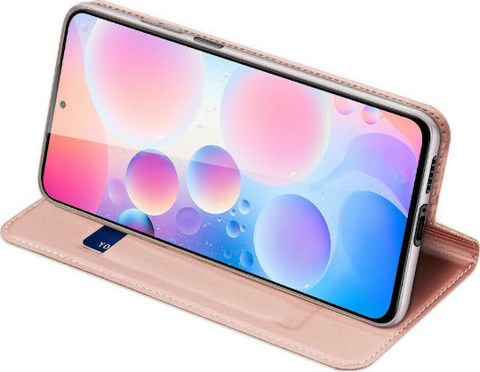 Dux Ducis Skin Pro Книга Изкуствена кожа Розов (Poco F3 / Mi 11i)