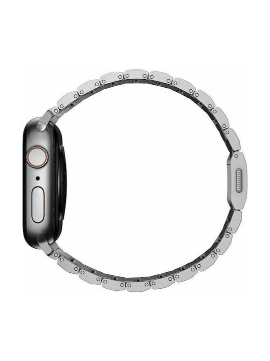 Nomad Titanium V2 Strap Λουράκι Μεταλλικό Ασημί (Apple Watch 42/44/45mm)