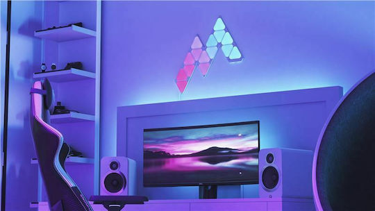Nanoleaf Smart Dekoratives Tischlampen Shapes Dreiecke Mini Erweiterung 10er Pack LED RGB Sechseck 10 Stück