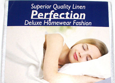 Cotton Linen Semi-Double Waterproof Terry Mattress Cover with Elastic Straps White 120x200cm