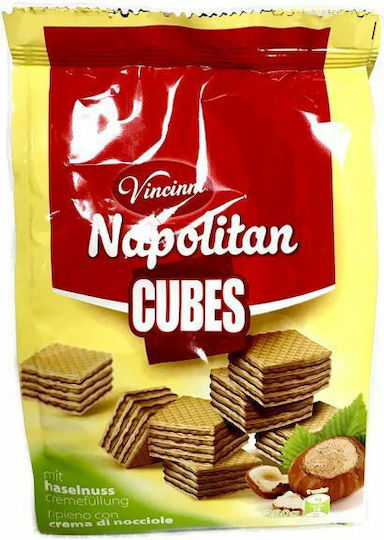 Vincinni Napolitan Cubes Mini Wafer Milk Hazelnut 250gr