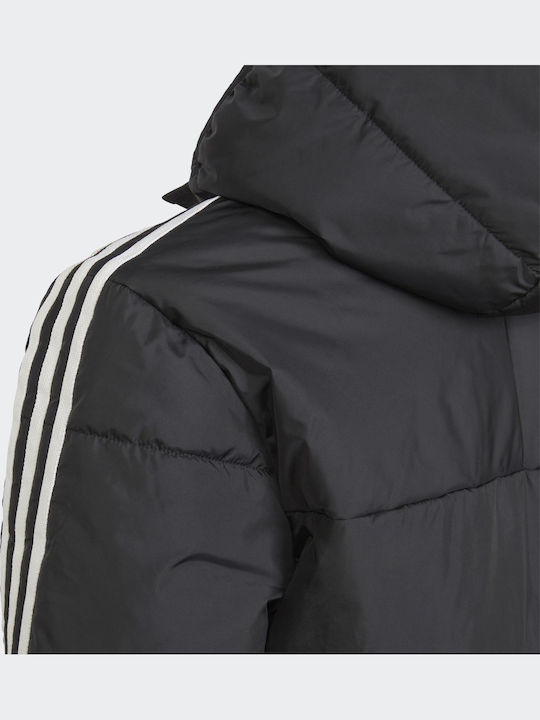 Kids' Sports Jacket Short with Hood Black Adicolor