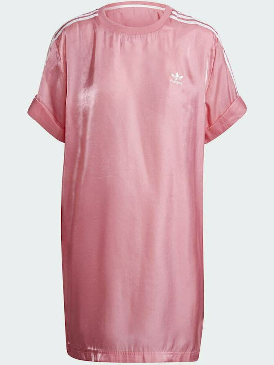 Лятно Мини Спортна Рокля Тениска Къс ръкав Rose Tone