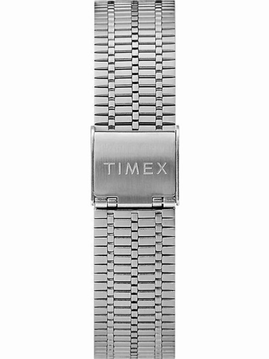 Timex Reissue Ανδρικό Ρολόι 38mm Μπαταρίας με Ασημί Μεταλλικό Μπρασελέ