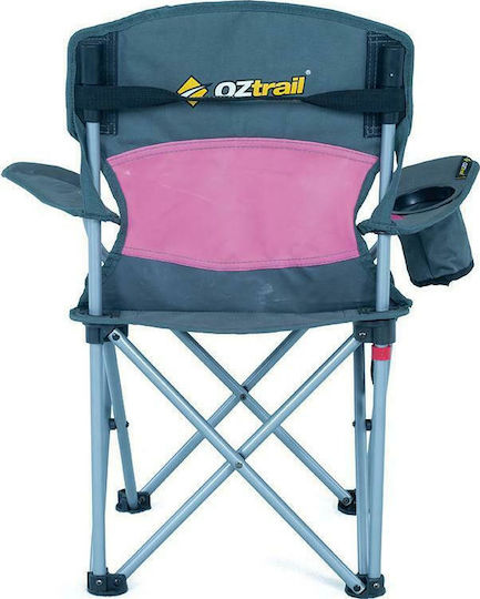 OZtrail Deluxe Junior FCC-DJC-B Παιδική Καρέκλα Παραλίας Ροζ 58x38εκ.