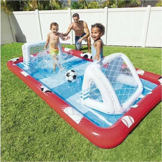 Intex Action Sports Play Center Piscină Pentru Copii 470lt Gonflabilă 325x267x102cm Roșie