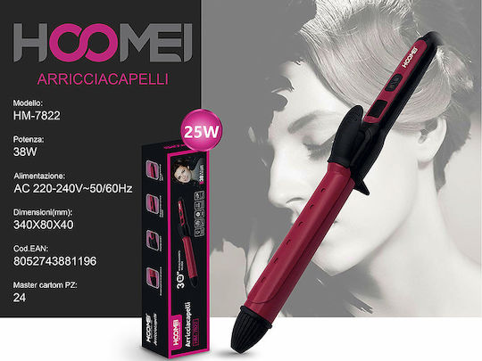 Hoomei Hair Curler Ψαλίδι Μαλλιών για Μπούκλες 25mm 25W HM-7822