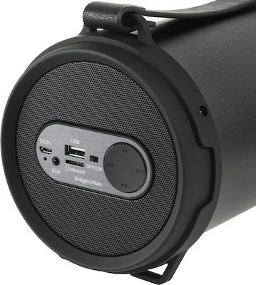 Kruger & Matz Joy Bluetooth-Lautsprecher 12W mit Radio und Batterielaufzeit bis zu 2 Stunden Schwarz