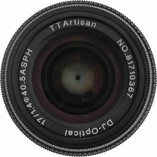 TTArtisan Crop Φωτογραφικός Φακός 17mm f/1.4 Σταθερός για Fujifilm X Mount Μαύρος
