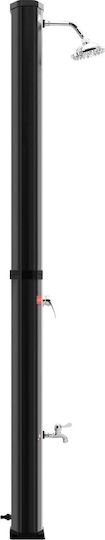 vidaXL Ντουζιέρα Πισίνας Ηλιακή από PVC 14.8x14.8εκ. Μαύρη