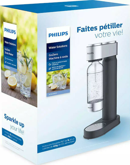 Philips GoZero Παρασκευαστής Σόδας Μαύρη