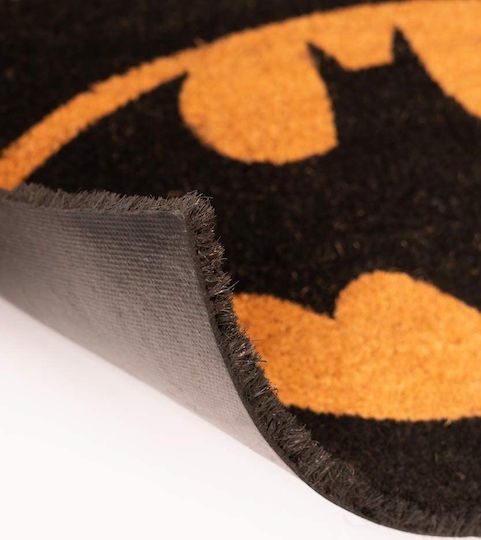 Grupo Erik Πατάκι Εισόδου από Κοκοφοίνικα Batman Μαύρο - Μπεζ 40x60εκ. FGE0013 Μαύρο - Μπεζ