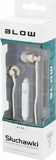 Blow B-100 În ureche Handsfree cu Mufă 3.5mm Alb