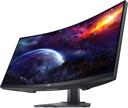 Dell S3422DWG Ultrawide VA HDR Curved Gaming Monitor 34" QHD 3440x1440 144Hz με Χρόνο Απόκρισης 2ms GTG