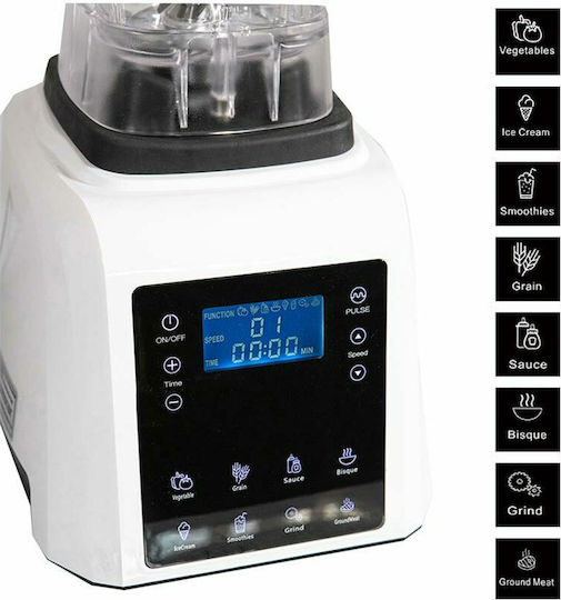 Ventus Commercial Blender 1.8kW Black with Jug Capacity 2lt 21x21x54cm