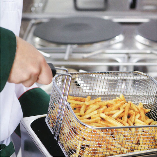 RM Gastro Electric Fryer Double 6.8kW Capacity 2x8lt 54x42x30cm