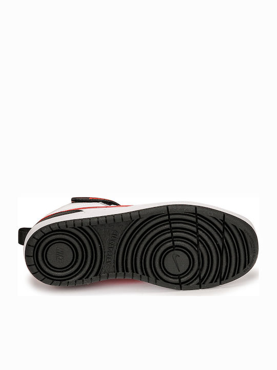 Court Borough Mid Παιδικά Sneakers High με Σκρατς Λευκά CD7782-110