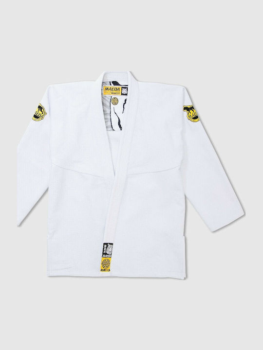 Maeda Beast Series Tiger Gi Мъжка Униформи Бразилско джу джицу Бяла