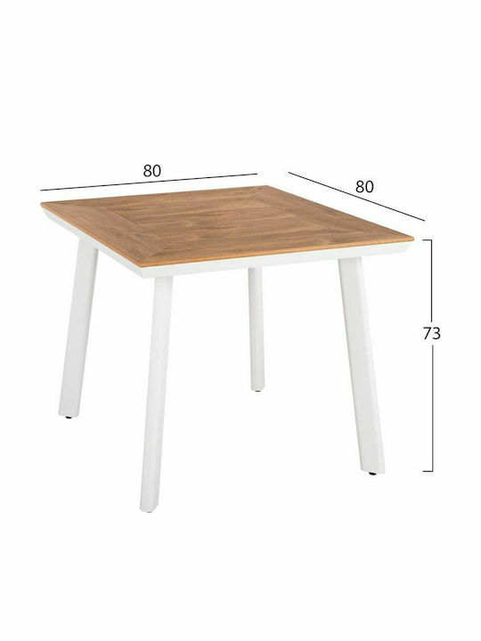 Garten- und Outdoor-Möbelsets Typsatz Speisesaal 3 Stück Weiß
