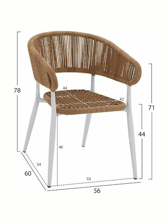 Garten- und Outdoor-Möbelsets Typsatz Speisesaal 3 Stück Weiß