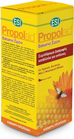 ESI Propolaid Balsamic Сироп за Суха и Продуктивна Кашлица без Глутен 180мл