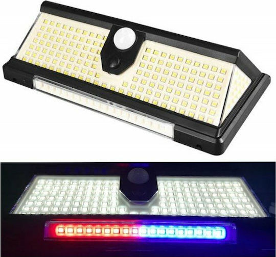 Wall Mounted Solar Light 3W 2000lm Cold White 6500K with Motion Sensor IP65 19cmx10cmx5cmcm