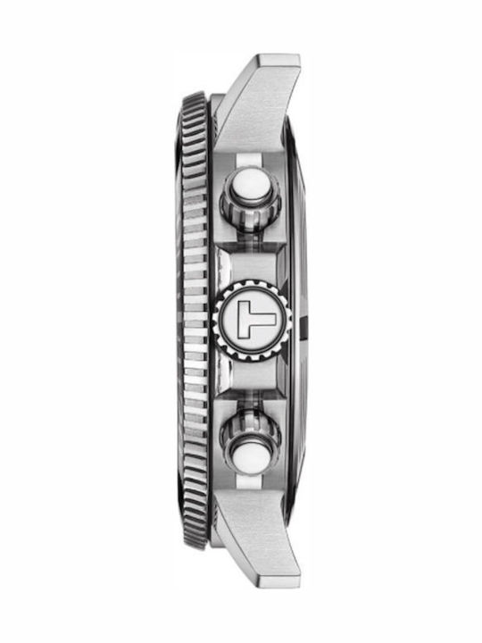 Tissot Seastar 1000 Men's Watch 45.5mm Chronograph Battery with Silver Metal Bracelet
