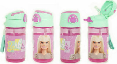 Gim Πλαστικό Παγούρι με Καλαμάκι Barbie 350ml