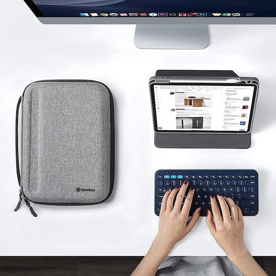 tomtoc Smartcase Padfolio Plus Ръкав Издръжлив Сив iPad 2017/2018 9.7"